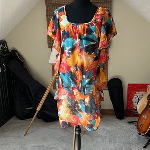 Robbie Bee Multicolor Floral Dress